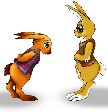 Clive and Oscar from the book Is The Secret Safe?